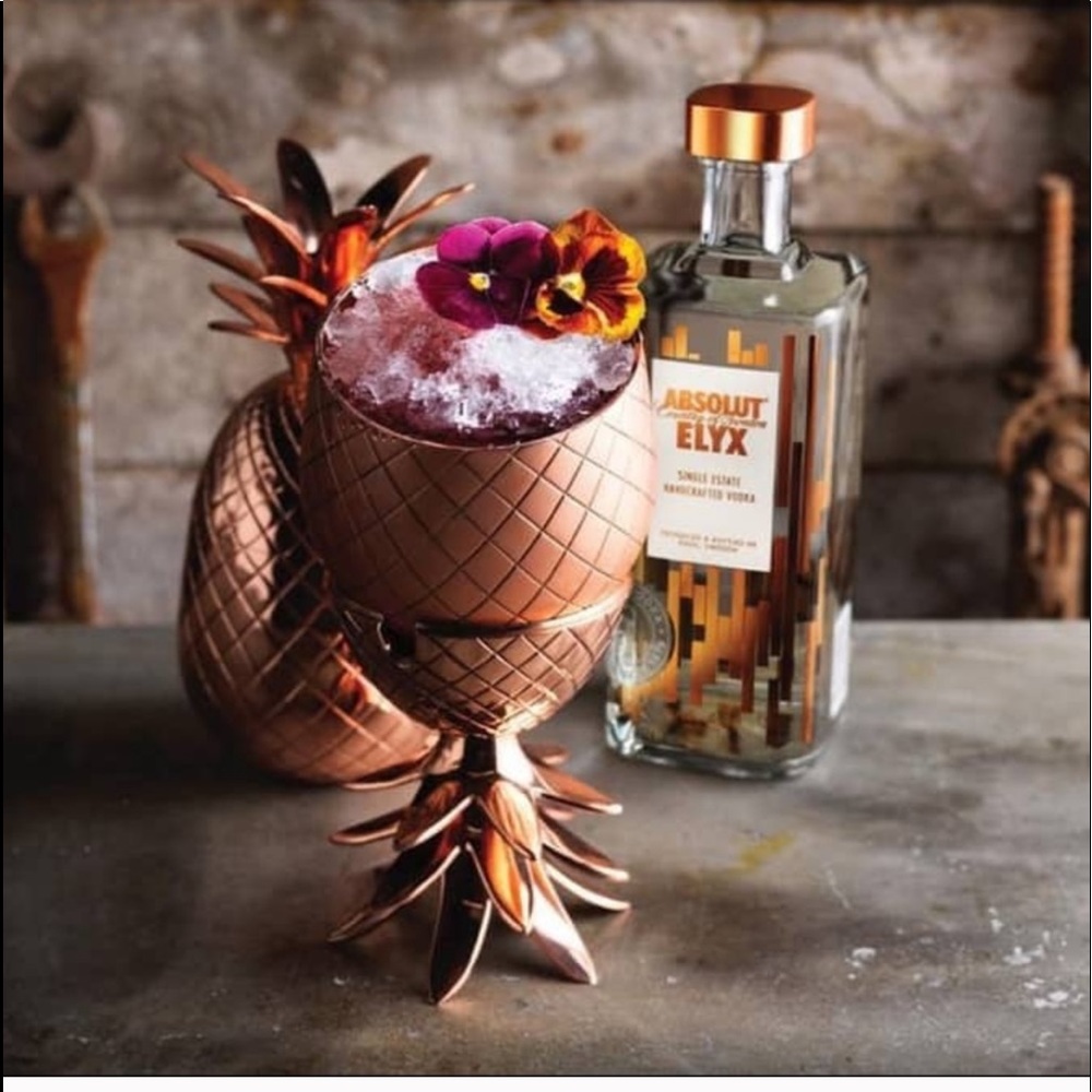 🍍Rose copper pineapple absolute cup